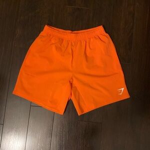 GYMSHARK workout shorts orange